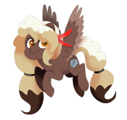 Size: 1317x1245 | Tagged: safe, artist:nemovonsilver, oc, oc only, oc:sweet mocha, species:pegasus, species:pony, flying, lineless, simple background, smiling, solo, transparent background