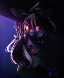 Size: 1024x1235 | Tagged: safe, artist:prettyshinegp, oc, oc only, glowing eyes, looking at you, solo