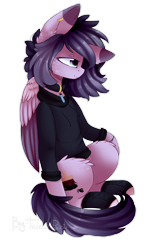 Size: 900x1428 | Tagged: safe, artist:twinkepaint, oc, oc only, oc:autumn mood, species:pegasus, species:pony, clothing, female, hoodie, mare, simple background, solo, transparent background