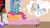 Size: 3200x1800 | Tagged: dead source, safe, artist:gatodelfuturo, character:rainbow dash, character:scootaloo, species:pegasus, species:pony, bed, blushing, dream, female, filly, heart, kissing, mare, poster, scootadash, sleeping, wonderbolts poster