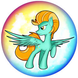 Size: 2539x2539 | Tagged: safe, artist:flamevulture17, character:lightning dust, species:pegasus, species:pony, bubble, orb, solo