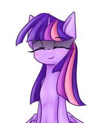 Size: 320x370 | Tagged: safe, artist:azurepicker, character:twilight sparkle, character:twilight sparkle (alicorn), species:alicorn, species:pony, cute, eyes closed, female, simple background, smiling, solo, transparent background, twiabetes