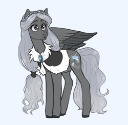 Size: 1741x1698 | Tagged: safe, artist:kapusha-blr, oc, oc only, species:pegasus, species:pony, ambiguous gender, cloak, clothing, simple background, solo, white background, wings