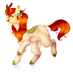 Size: 2106x2148 | Tagged: safe, artist:twinkepaint, character:autumn blaze, species:kirin, episode:sounds of silence, g4, my little pony: friendship is magic, butterfly, cute, female, open mouth, simple background, smiling, solo, transparent background