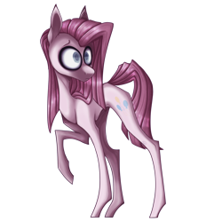 Size: 1800x1800 | Tagged: safe, artist:immagoddampony, character:pinkamena diane pie, character:pinkie pie, species:pony, simple background, solo, style emulation, tim burton, transparent background