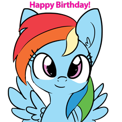 Size: 1650x1650 | Tagged: safe, artist:tjpones, edit, editor:the dreaded, character:rainbow dash, species:pegasus, species:pony, cute, dashabetes, ear fluff, female, looking at you, mare, rainbow dash day, simple background, sketch, smiling, solo, starry eyes, transparent background, wingding eyes