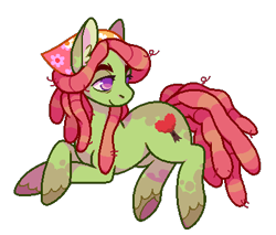 Size: 400x340 | Tagged: safe, artist:horsepaws, character:tree hugger, species:earth pony, species:pony, colored pupils, ear fluff, female, hooves, huggerbetes, mare, prone, simple background, solo, transparent background, underhoof