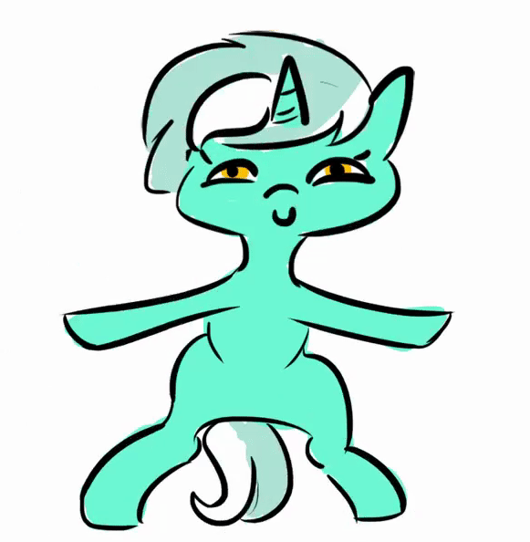 Size: 581x594 | Tagged: safe, artist:tjpones, edit, character:lyra heartstrings, species:pony, animated, dancing, solo