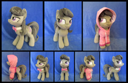 Size: 5000x3263 | Tagged: safe, artist:fireflytwinkletoes, character:octavia melody, species:pony, clothing, cute, hoodie, irl, photo, plushie, solo, tavibetes