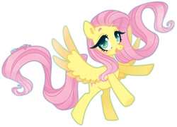 Size: 1980x1424 | Tagged: safe, artist:nemovonsilver, character:fluttershy, species:pegasus, species:pony, cute, female, mare, open mouth, shyabetes, simple background, solo, transparent background, two toned wings, wings