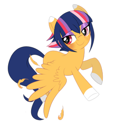 Size: 2378x2521 | Tagged: safe, artist:peachesandcreamated, oc, oc only, oc:diddy do, species:pegasus, species:pony, blushing, feather, female, flying, mare, pegasus oc, simple background, smiling, solo, spread wings, transparent background, wings