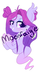 Size: 1288x2159 | Tagged: safe, artist:peachesandcreamated, oc, oc only, ghost, ghost pony, grin, nose piercing, nose ring, piercing, simple background, smiling, solo, transparent background, watermark