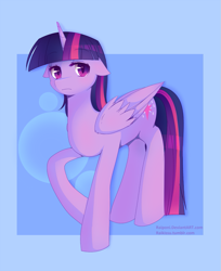 Size: 901x1105 | Tagged: safe, artist:pekou, character:twilight sparkle, character:twilight sparkle (alicorn), species:alicorn, species:pony, solo