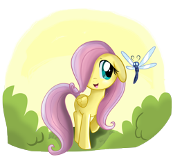 Size: 4680x4288 | Tagged: safe, artist:pridark, character:fluttershy, absurd resolution, cute, dragonfly, filly, shyabetes, simple background, transparent background