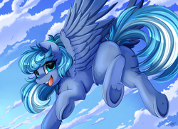 Size: 3509x2550 | Tagged: safe, artist:pridark, oc, oc only, species:pegasus, species:pony, g4, butt, commission, cutie mark, female, flying, mare, open mouth, plot, underhoof