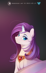 Size: 1875x2953 | Tagged: dead source, safe, artist:antiander, part of a set, character:rarity, species:pony, species:unicorn, beautiful, female, fire ruby, looking at you, mare, smiling, solo