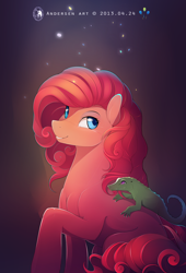 Size: 2100x3082 | Tagged: dead source, safe, artist:antiander, part of a set, character:gummy, character:pinkie pie, beautiful