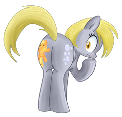 Size: 3529x3409 | Tagged: safe, artist:pridark, character:applejack, character:derpy hooves, species:pegasus, species:pony, appletini, butt crush, crush fetish, female, flattened, giant derpy hooves, giantess, mare, micro, plot, simple background, transparent background