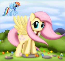 Size: 881x830 | Tagged: safe, artist:ctb-36, character:fluttershy, character:rainbow dash, goggles
