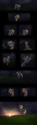 Size: 667x2253 | Tagged: safe, artist:rizcifra, character:derpy hooves, species:pegasus, species:pony, g4, bubble, comic, crying, dawn, female, floppy ears, mare, no dialogue, rain, solo