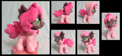 Size: 2925x1341 | Tagged: safe, artist:fireflytwinkletoes, oc, oc only, oc:heartbeat, species:bat pony, species:pony, clothing, cute, footed sleeper, heart eyes, hoodie, irl, pajamas, photo, plushie, wingding eyes