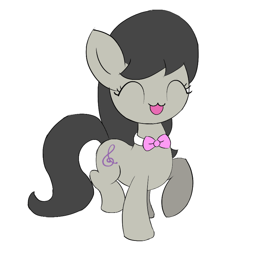 Size: 900x900 | Tagged: safe, artist:bugplayer, character:octavia melody, species:earth pony, species:pony, animated, bow, bow tie, bugplayer is trying to murder us, cute, eyes closed, female, mare, simple background, solo, tavibetes, tongue out, transparent background, trotting, trotting in place, weapons-grade cute