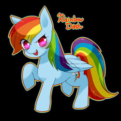 Size: 970x970 | Tagged: safe, artist:zakro, character:rainbow dash, pixiv, solo