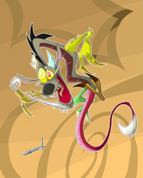 Size: 1897x2362 | Tagged: safe, artist:quynzel, character:discord, fusion, mushu, solo