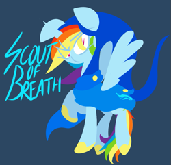 Size: 725x700 | Tagged: safe, artist:frostedwarlock, character:rainbow dash, species:pegasus, species:pony, female, god tier, god tiers, hero of breath, homestuck, mare, simple background, solo