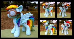 Size: 1723x919 | Tagged: safe, artist:fireflytwinkletoes, character:rainbow dash, irl, photo, plushie, solo