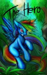 Size: 1207x1920 | Tagged: safe, artist:foldeath, character:rainbow dash, black gryph0n, fighting back, paintstorm, sketch, solo, song reference