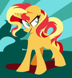 Size: 650x700 | Tagged: safe, artist:frostedwarlock, character:sunset shimmer, species:pony, species:unicorn, solo