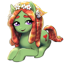 Size: 900x900 | Tagged: safe, artist:quizia, character:tree hugger, episode:make new friends but keep discord, g4, my little pony: friendship is magic, cute, huggerbetes, simple background, solo, white background