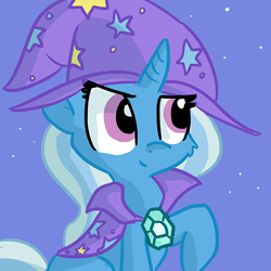 Size: 726x726 | Tagged: safe, artist:tjpones, character:trixie, species:pony, species:unicorn, cheek fluff, female, mare, solo