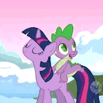 Size: 360x360 | Tagged: safe, artist:superedit, edit, edited screencap, screencap, character:spike, character:twilight sparkle, character:twilight sparkle (unicorn), species:bird, species:dragon, species:pony, species:unicorn, episode:winter wrap up, g4, my little pony: friendship is magic, animated, dragons riding ponies, eating, edited edit, eyes closed, hub logo, omnivore twilight, open mouth, ponies eating meat, raised hoof, reverse vore, reversed, riding, smiling, soft vore, songbird, the great and powerful superedit, twilight eats a bird, twipred, vore, wat