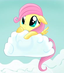 Size: 6188x7052 | Tagged: safe, artist:pridark, character:fluttershy, species:pegasus, species:pony, absurd resolution, cloud, cloudy, cute, female, filly, filly fluttershy, hnnng, moe, shyabetes, solo, younger