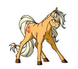 Size: 2448x2160 | Tagged: safe, artist:akweer, character:applejack, species:earth pony, species:pony, angry, female, gritted teeth, mare, solo