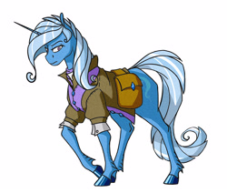 Size: 2532x2152 | Tagged: safe, artist:akweer, character:trixie, species:pony, species:unicorn, bag, female, mare, saddle bag, solo