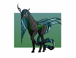 Size: 3336x2568 | Tagged: safe, artist:akweer, character:queen chrysalis, species:changeling, female, solo