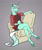 Size: 1506x1788 | Tagged: safe, artist:akweer, character:lyra heartstrings, species:anthro, species:unguligrade anthro, species:unicorn, g4, belly button, chair, clothing, colored hooves, female, gray background, hoers, hooves, mare, midriff, open clothes, open shirt, profile, simple background, sitting, solo, sports shorts, tank top, unbuttoned