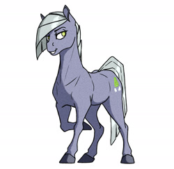 Size: 1892x1840 | Tagged: safe, artist:akweer, character:limestone pie, species:earth pony, species:pony, colored hooves, female, grin, mare, simple background, smiling, solo, white background