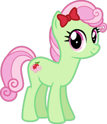 Size: 4000x4648 | Tagged: safe, artist:melisareb, gameloft, character:florina tart, species:earth pony, species:pony, g4, .svg available, absurd resolution, apple family member, bow, cute, female, florinadorable, hair bow, inkscape, looking at you, mare, ribbon, simple background, solo, transparent background, vector