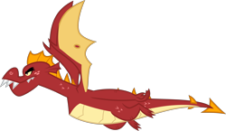 Size: 6899x4000 | Tagged: safe, artist:melisareb, character:garble, species:dragon, episode:gauntlet of fire, g4, my little pony: friendship is magic, .svg available, absurd resolution, badass, flying, freckles, inkscape, male, simple background, solo, transparent background, vector