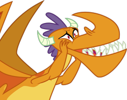 Size: 5104x4000 | Tagged: safe, artist:melisareb, species:dragon, episode:sweet and smoky, g4, my little pony: friendship is magic, .svg available, absurd resolution, adorabilly, billy (dragon), cute, inkscape, male, simple background, solo, teeth, transparent background, vector