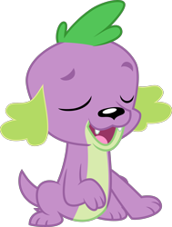 Size: 4000x5283 | Tagged: safe, alternate version, artist:melisareb, character:spike, species:dog, my little pony:equestria girls, absurd resolution, eyes closed, inkscape, male, simple background, solo, spike the dog, transparent background, vector