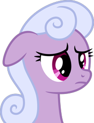 Size: 4000x5199 | Tagged: safe, alternate version, artist:melisareb, species:earth pony, species:pony, episode:the cutie pox, g4, my little pony: friendship is magic, .svg available, absurd resolution, bust, female, inkscape, lidded eyes, lilac links, mare, recolor, sad, simple background, solo, transparent background, vector
