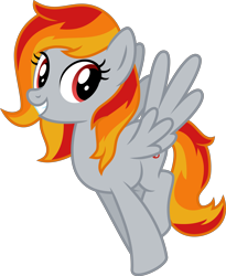 Size: 4000x4868 | Tagged: safe, artist:melisareb, oc, oc only, oc:tridashie, species:pegasus, species:pony, g4, absurd resolution, cute, female, mare, ocbetes, simple background, smiling, solo, transparent background, vector, wings