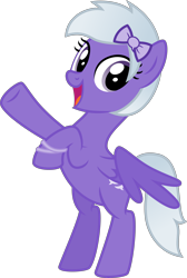 Size: 4000x5961 | Tagged: safe, artist:melisareb, derpibooru original, oc, oc only, oc:comment, species:pegasus, species:pony, derpibooru, derpibooru ponified, g4, absurd resolution, bracelet, female, jewelry, looking at you, mare, meta, ponified, rearing, ribbon, show accurate, simple background, solo, transparent background, vector, wings