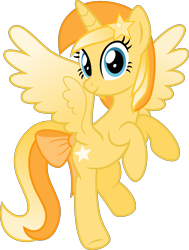 Size: 4000x5280 | Tagged: safe, artist:melisareb, derpibooru original, oc, oc only, oc:favourite, species:alicorn, species:pony, derpibooru, derpibooru ponified, g4, absurd resolution, colored wings, female, flying, gradient wings, looking at you, mare, meta, ponified, ribbon, show accurate, simple background, solo, transparent background, vector, wings