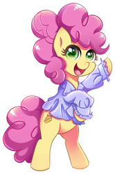 Size: 800x1203 | Tagged: safe, artist:autumn--rush, character:li'l cheese, species:earth pony, species:pony, episode:the last problem, g4, my little pony: friendship is magic, looking at you, pink hair, rearing, simple background, solo, transparent background